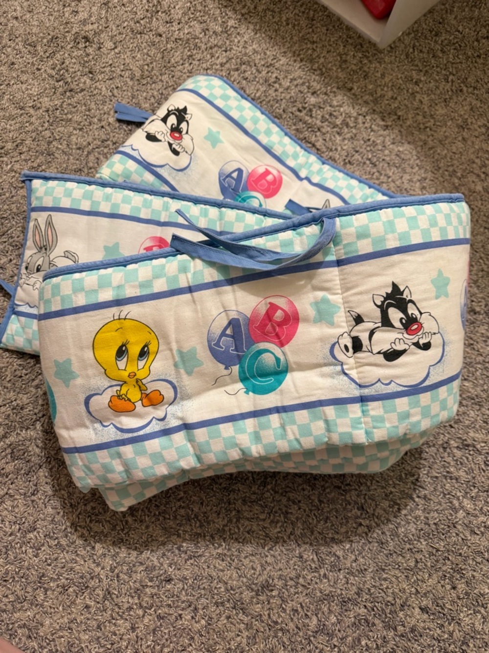 Vintage Looney Tunes 1997 Liner for Crib